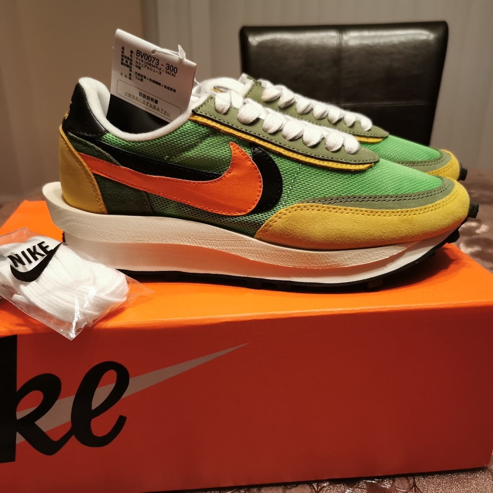 Nike Sacai x LDWaffle Green Gusto